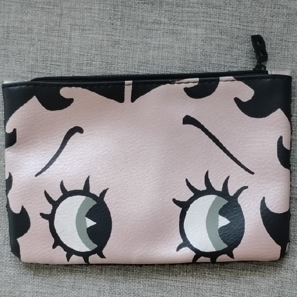 ipsy Handbags - ipsy Pink and Black Cosmetic Case with Playful Design